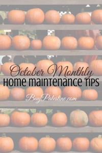 october monthly home maintenance tips