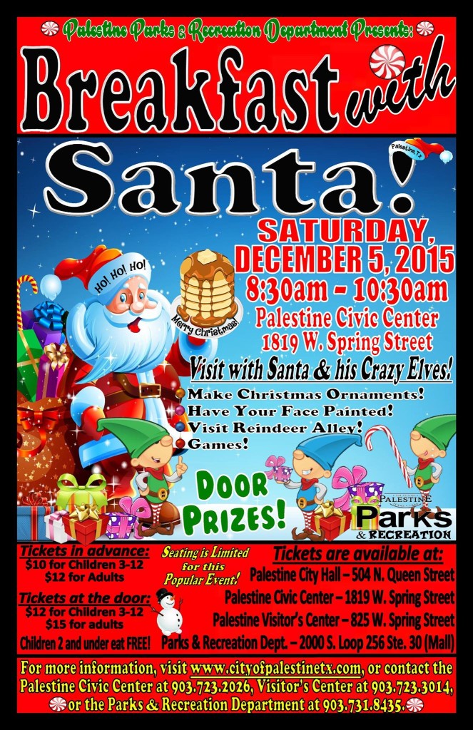 2015 breakfast with santa palesitne tx