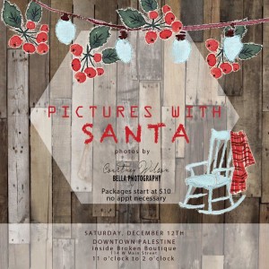pics with santa at broken boutique