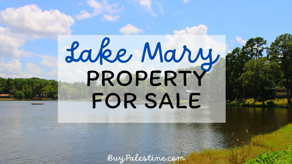 Lake Mary Property for Sale in Palestine Texas Buy Palestine Real Estate